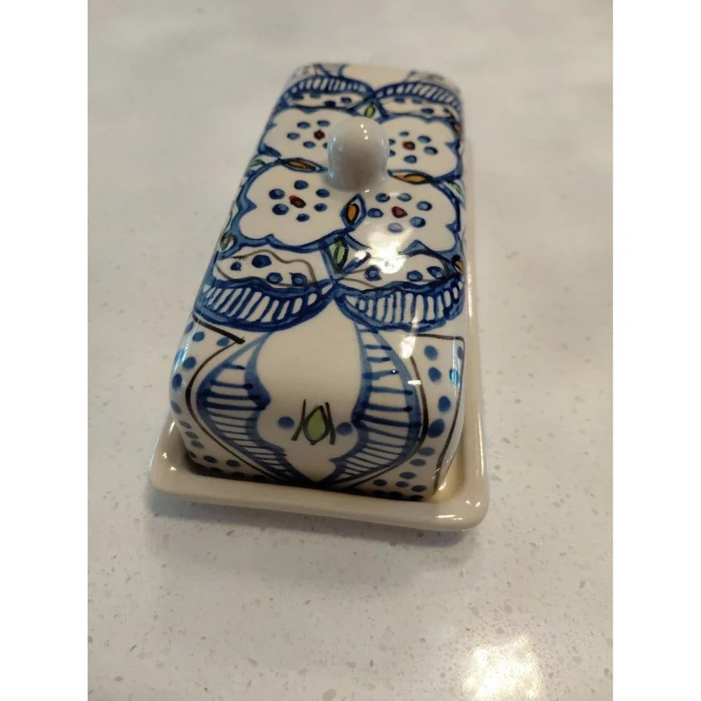 Polish Pottery Butter dish No stamp